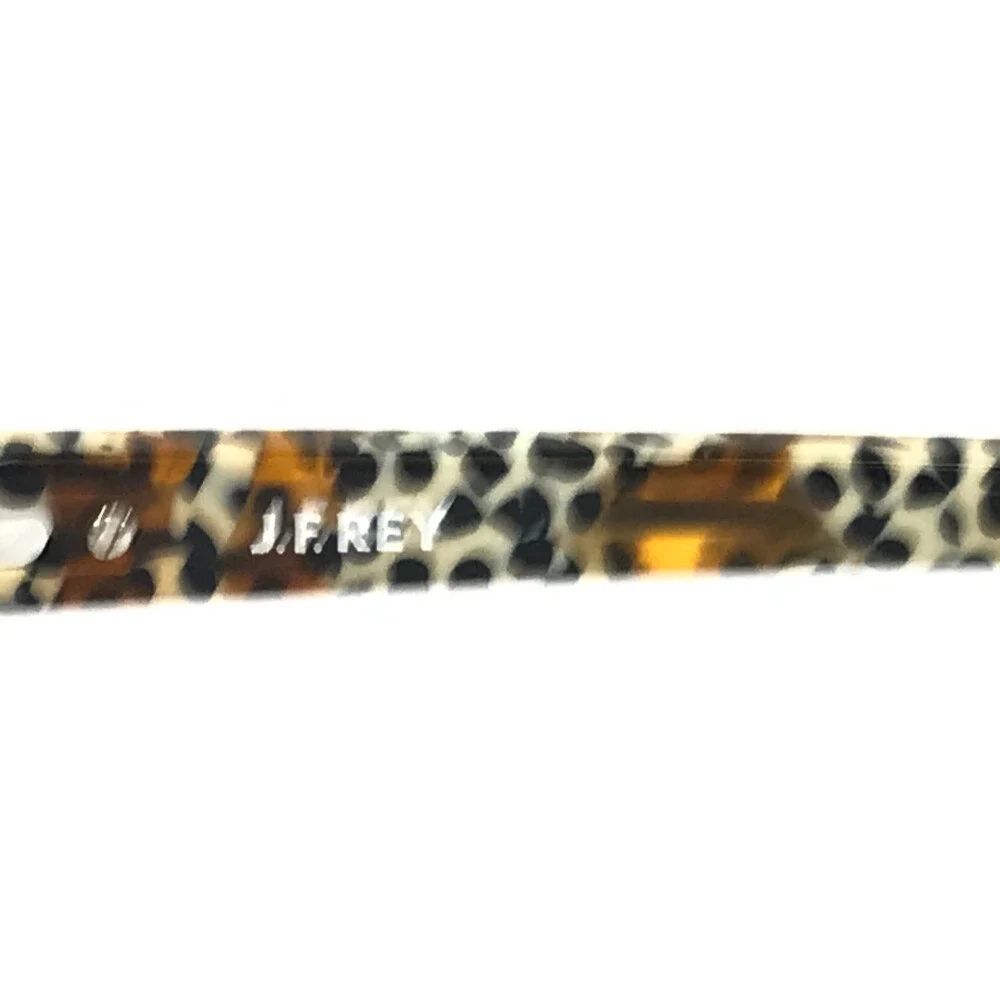 J. F. Rey Eyeglasses Frames JF1543 9460 Brown Orange Cheetah Print 51-18-140